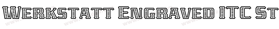 Werkstatt Engraved ITC Std字体转换